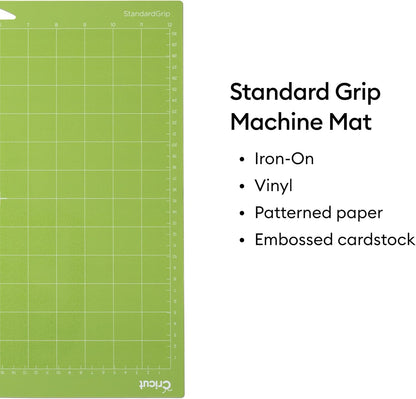 Cutting Mat Variety Pack (8 Count, 12in x 12in) | For Explore & Maker Machines - Includes 4 StandardGrip, 2 LightGrip, 2 StrongGrip