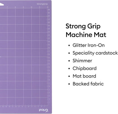 Cutting Mat Variety Pack (8 Count, 12in x 12in) | For Explore & Maker Machines - Includes 4 StandardGrip, 2 LightGrip, 2 StrongGrip