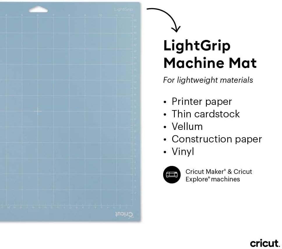 Cutting Mat Variety Pack (8 Count, 12in x 12in) | For Explore & Maker Machines - Includes 4 StandardGrip, 2 LightGrip, 2 StrongGrip