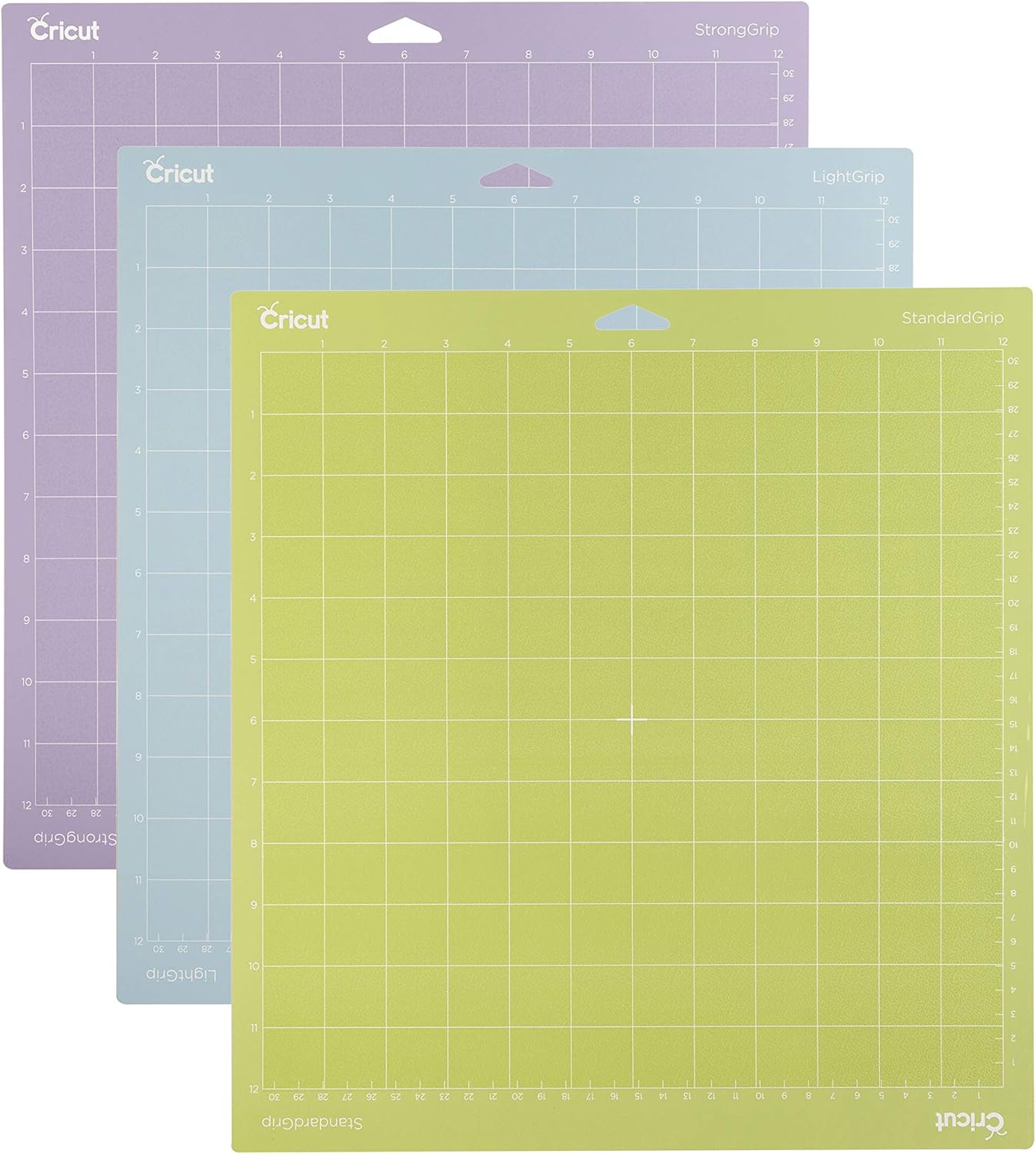 Cutting Mat Variety Pack (8 Count, 12in x 12in) | For Explore & Maker Machines - Includes 4 StandardGrip, 2 LightGrip, 2 StrongGrip