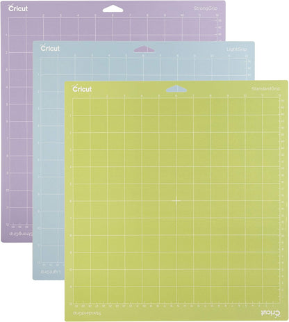 Cutting Mat Variety Pack (8 Count, 12in x 12in) | For Explore & Maker Machines - Includes 4 StandardGrip, 2 LightGrip, 2 StrongGrip