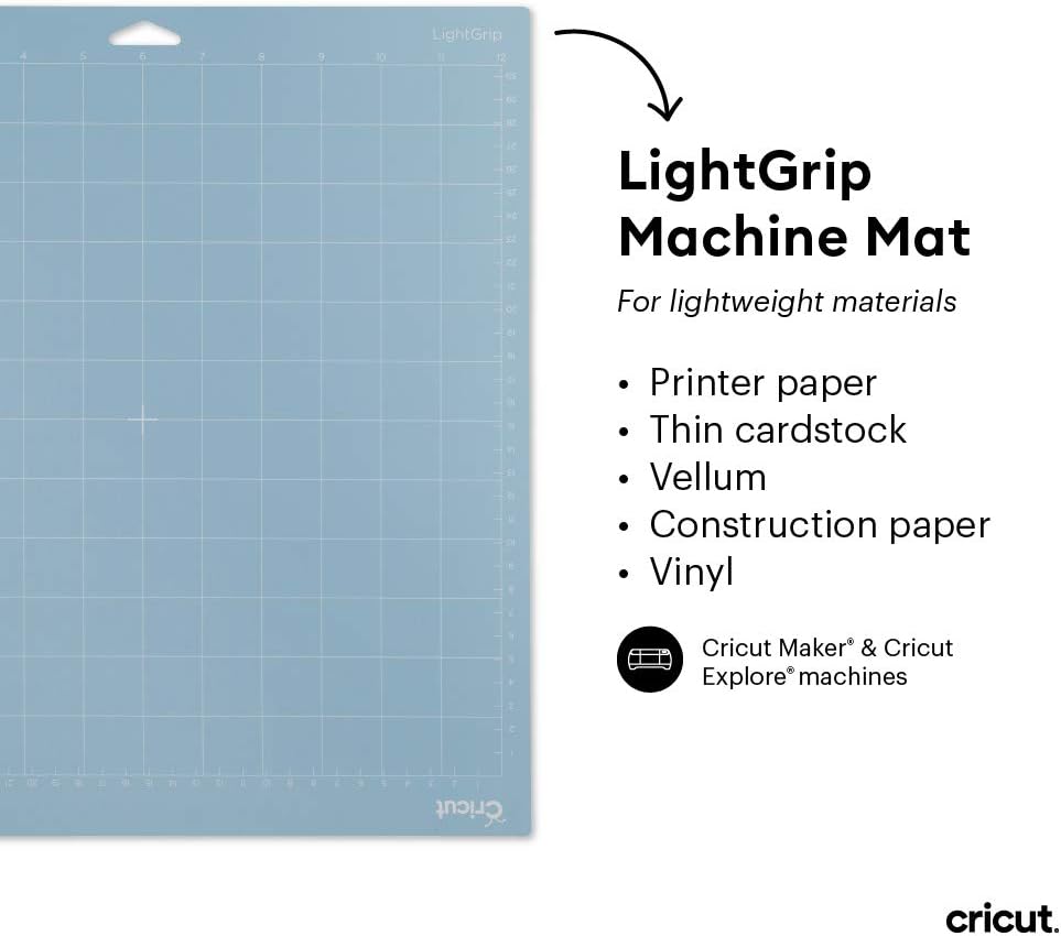 Cutting Mat Variety Pack (8 Count, 12in x 12in) | For Explore & Maker Machines - Includes 4 StandardGrip, 2 LightGrip, 2 StrongGrip