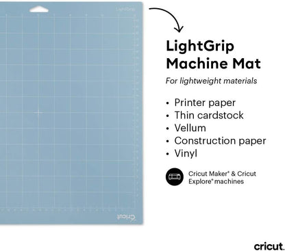 Cutting Mat Variety Pack (8 Count, 12in x 12in) | For Explore & Maker Machines - Includes 4 StandardGrip, 2 LightGrip, 2 StrongGrip