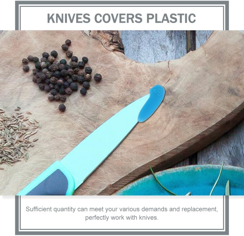 30 Pcs Knife Tip Covers Flexible Cutter Tip Guards Anti-Scratch Sleeves for Kitchen Knife Storage Transportation and Shipping Fits Small to Large Straight Cutters