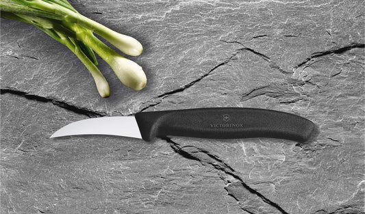 VIC-6.7503 Swiss Classic Paring 2½" Shaping Spear Point Blade 5/8" Width at Handle Black