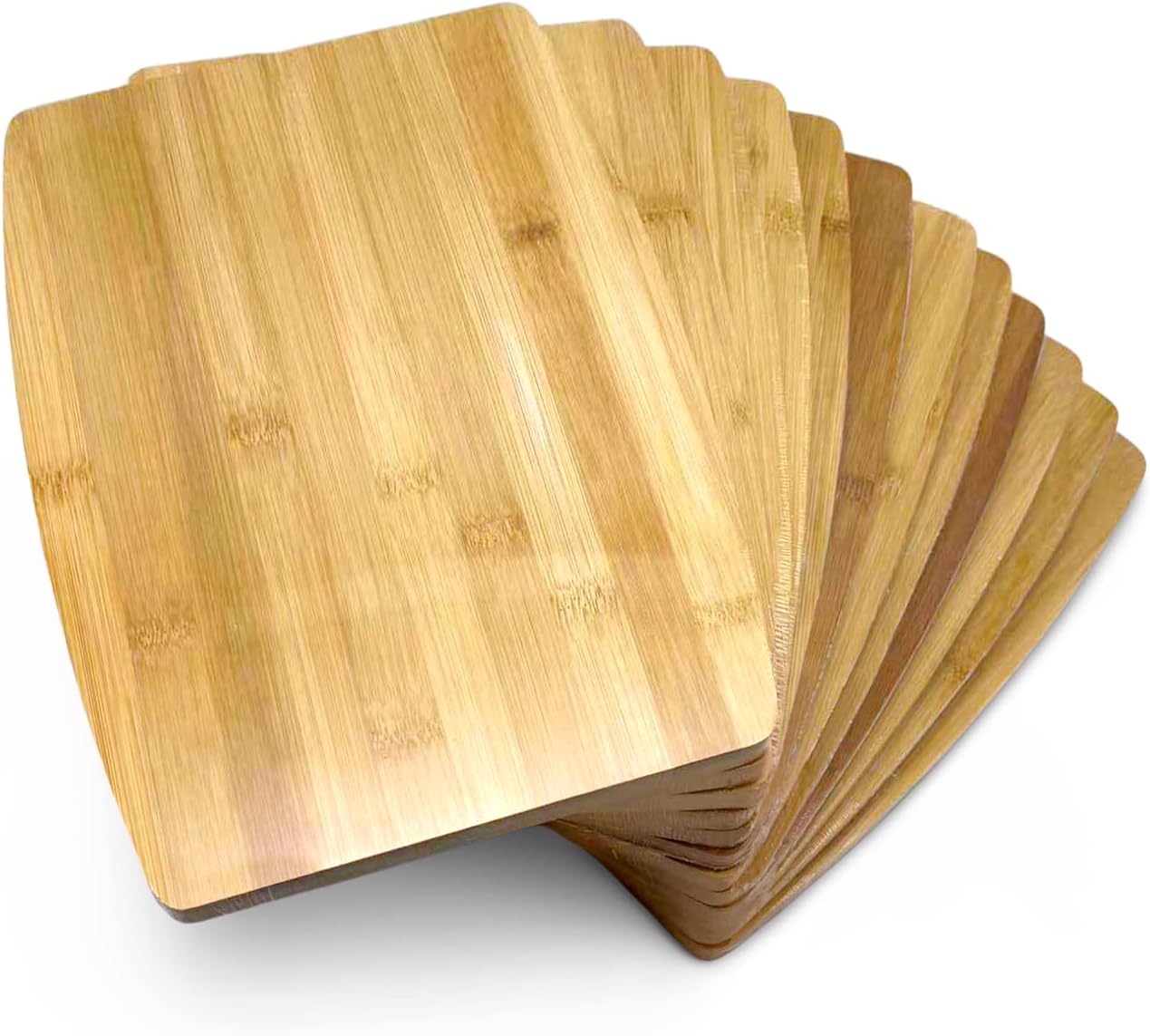 Bulk Plain Bamboo Cutting Board (Set of 12) | For Customized, Personalized Engraving Purpose | Wholesale Premium Blank Bamboo Board (Rectangular 12" X 9")