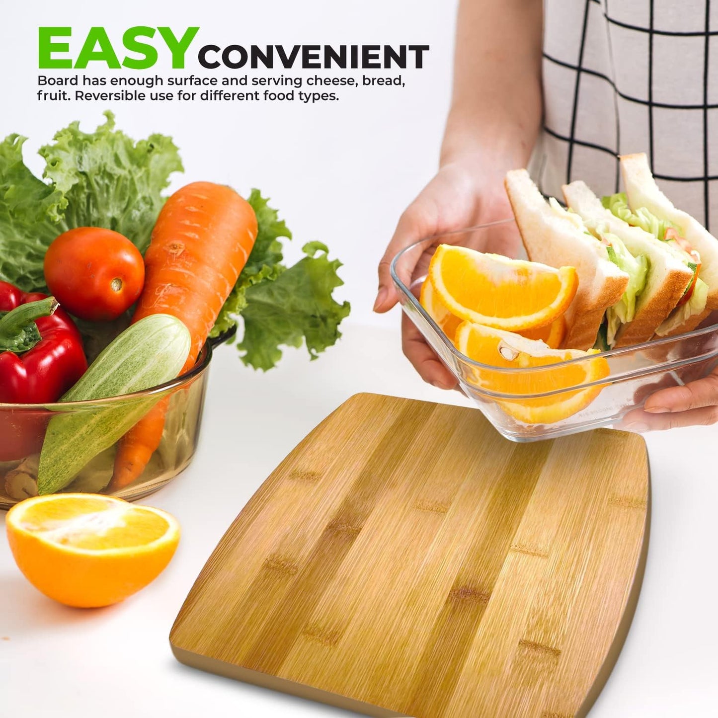 Bulk Plain Bamboo Cutting Board (Set of 12) | For Customized, Personalized Engraving Purpose | Wholesale Premium Blank Bamboo Board (Rectangular 12" X 9")