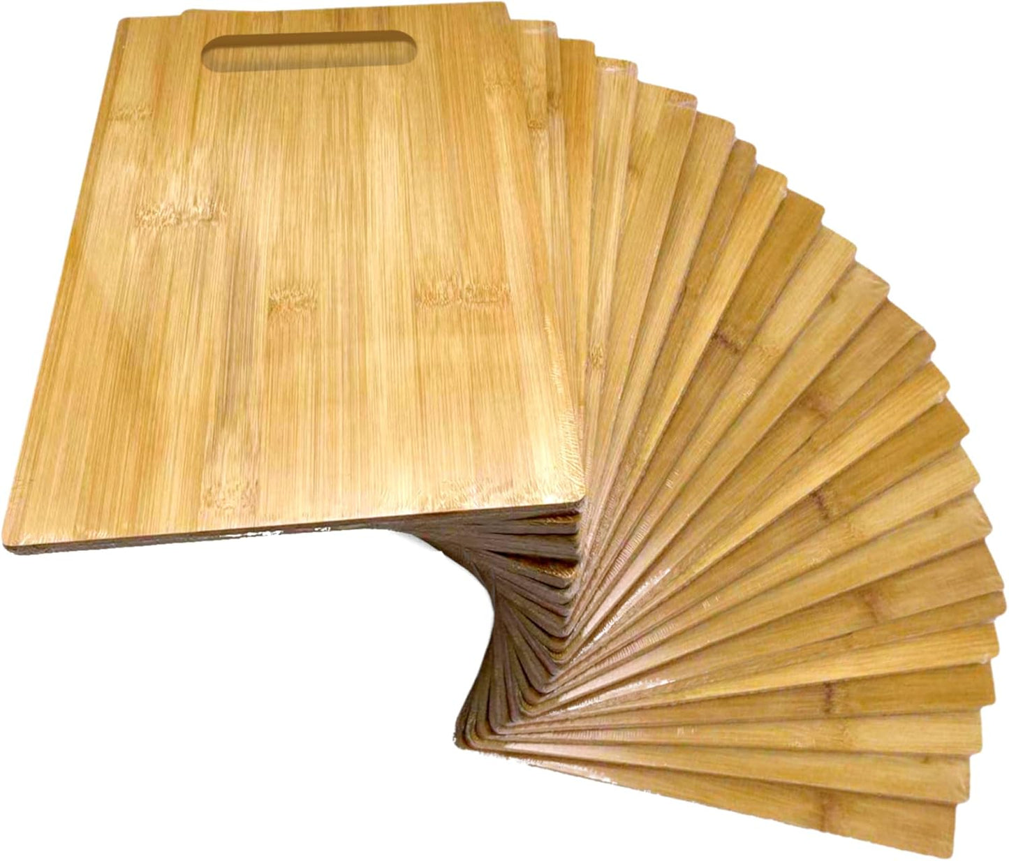 Bulk Plain Bamboo Cutting Board (Set of 12) | For Customized, Personalized Engraving Purpose | Wholesale Premium Blank Bamboo Board (Rectangular 12" X 9")