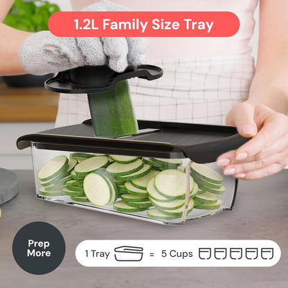 Pro Mandoline Vegetable Slicer, 6-in-1 Kitchen Prep Tool