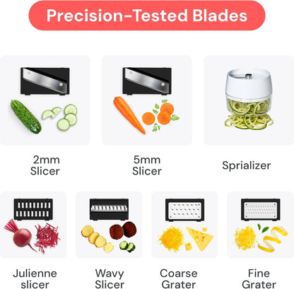 Pro Mandoline Vegetable Slicer, 6-in-1 Kitchen Prep Tool