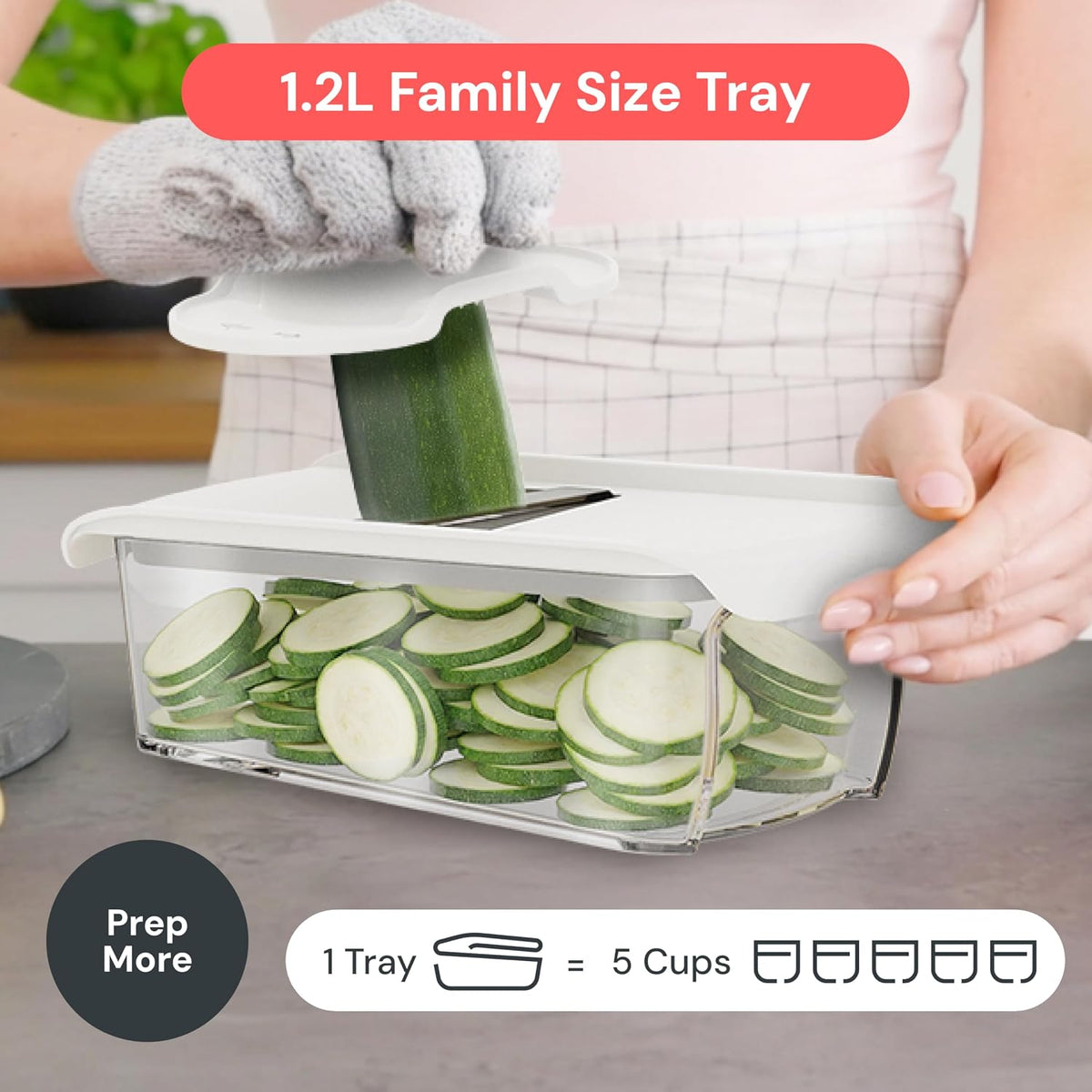 Pro Mandoline Vegetable Slicer, 6-in-1 Kitchen Prep Tool