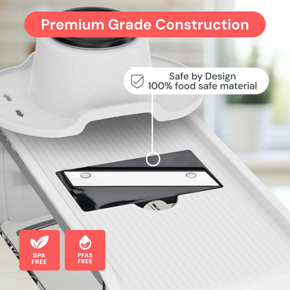 Pro Mandoline Vegetable Slicer, 6-in-1 Kitchen Prep Tool