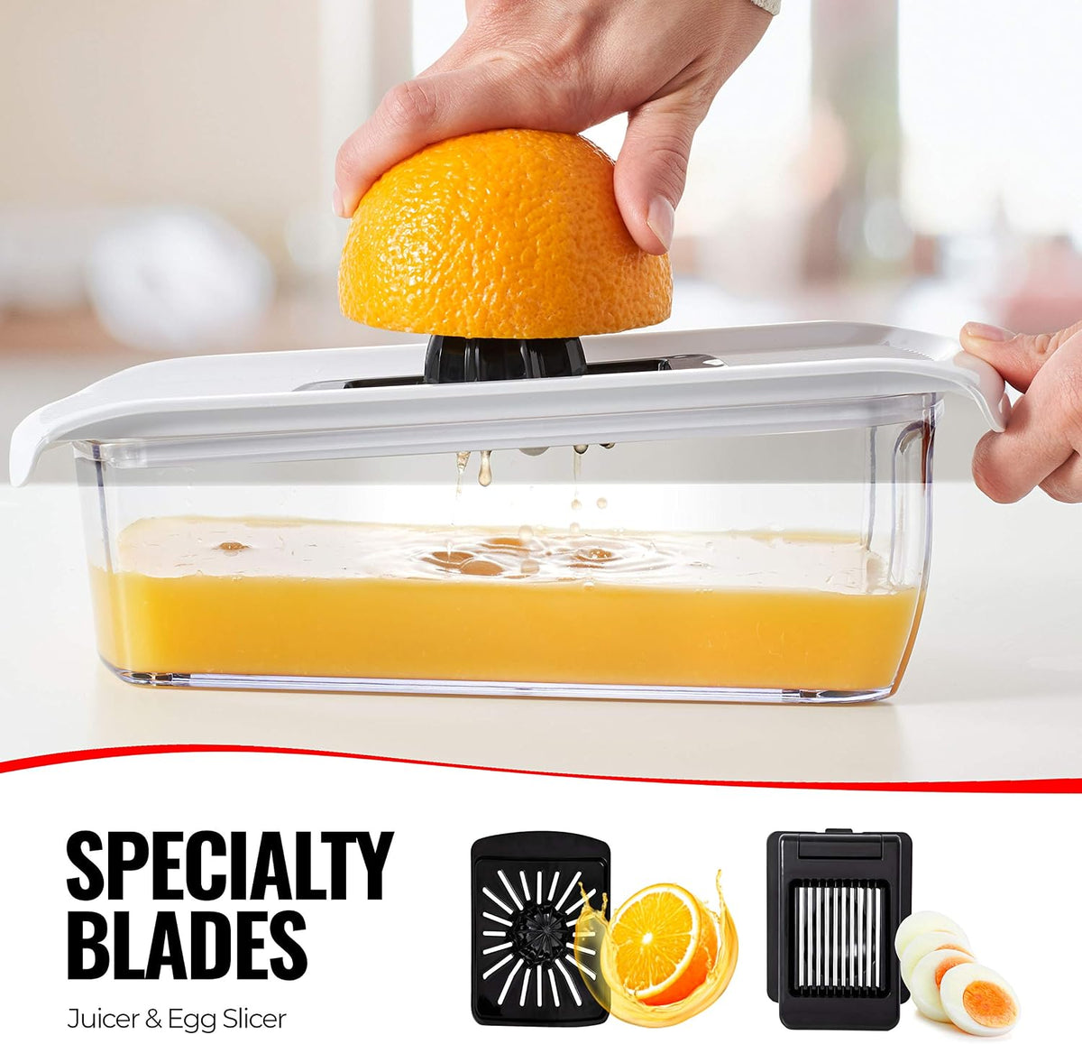 Pro Mandoline Vegetable Slicer, 6-in-1 Kitchen Prep Tool