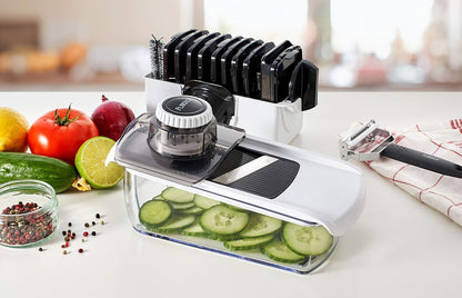 Pro Mandoline Vegetable Slicer, 6-in-1 Kitchen Prep Tool