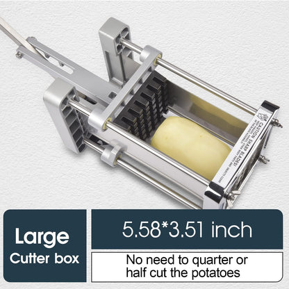 French Fry Cutter for Potatoes, 1/2 Inch Professional Grade