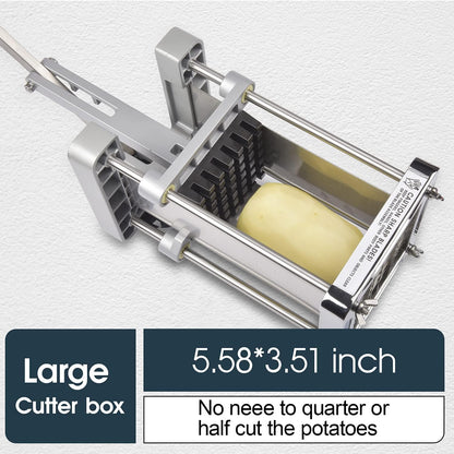 French Fry Cutter for Potatoes, 1/2 Inch Professional Grade