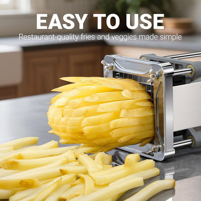 French Fry Cutter for Potatoes, 1/2 Inch Professional Grade