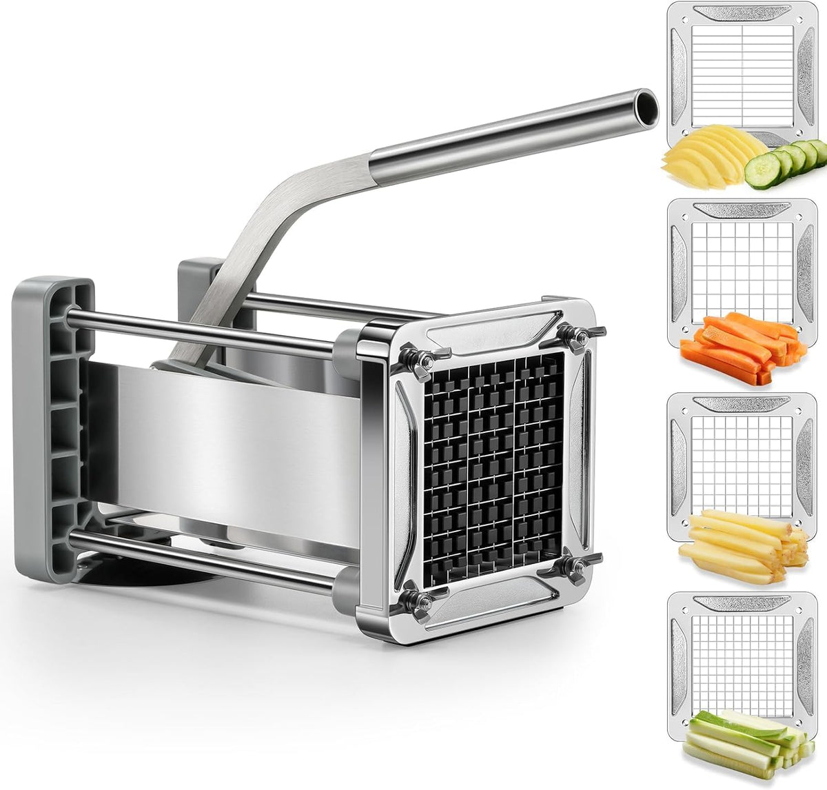 French Fry Cutter for Potatoes, 1/2 Inch Professional Grade