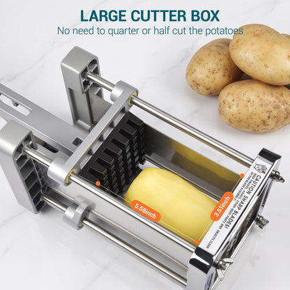 French Fry Cutter for Potatoes, 1/2 Inch Professional Grade