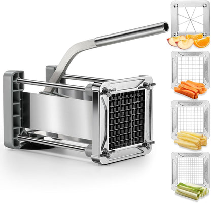 French Fry Cutter for Potatoes, 1/2 Inch Professional Grade
