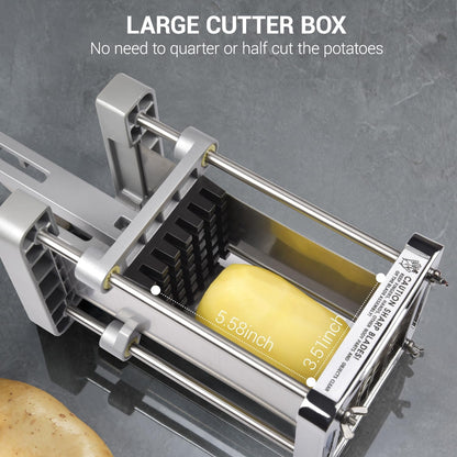 French Fry Cutter for Potatoes, 1/2 Inch Professional Grade
