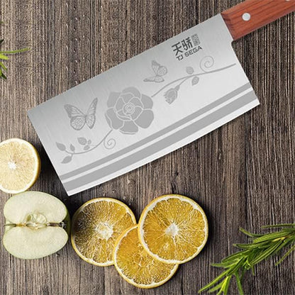 Meat Cleaver Knife 7.4 Inch, Ultra Sharp Chinese Chef's Knives, Full-tang Chopping Knife, 30Cr13 Steel Blade Thickness 2.5 mm, TJ SEGA Series TC1707