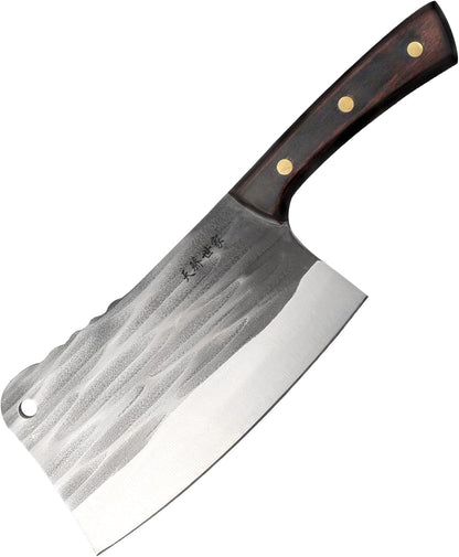 Meat Cleaver Knife 7.4 Inch, Ultra Sharp Chinese Chef's Knives, Full-tang Chopping Knife, 30Cr13 Steel Blade Thickness 2.5 mm, TJ SEGA Series TC1707