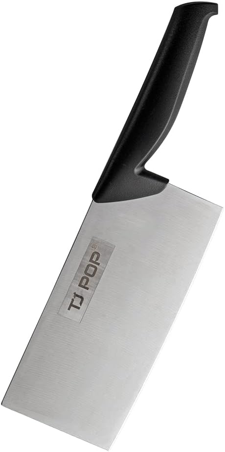 Meat Cleaver Knife 7.4 Inch, Ultra Sharp Chinese Chef's Knives, Full-tang Chopping Knife, 30Cr13 Steel Blade Thickness 2.5 mm, TJ SEGA Series TC1707
