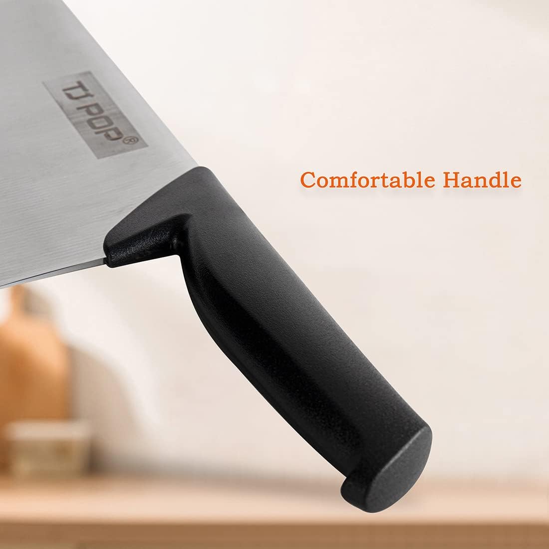 Meat Cleaver Knife 7.4 Inch, Ultra Sharp Chinese Chef's Knives, Full-tang Chopping Knife, 30Cr13 Steel Blade Thickness 2.5 mm, TJ SEGA Series TC1707