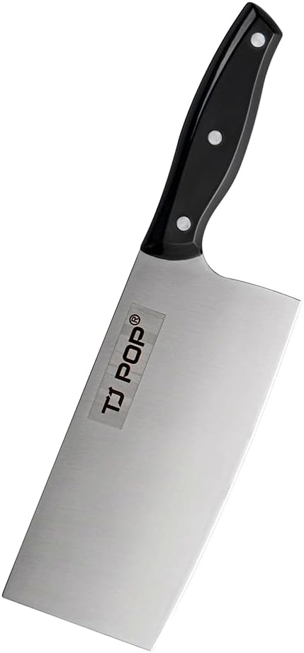 Meat Cleaver Knife 7.4 Inch, Ultra Sharp Chinese Chef's Knives, Full-tang Chopping Knife, 30Cr13 Steel Blade Thickness 2.5 mm, TJ SEGA Series TC1707