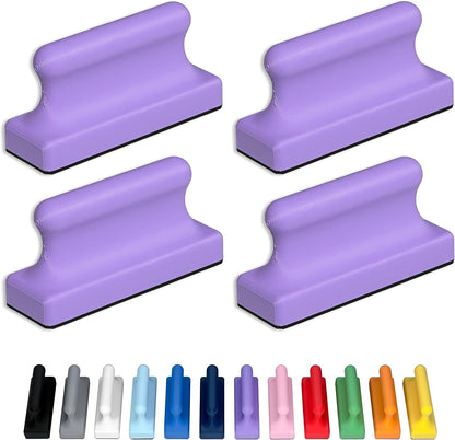 Mega Magnets - Neodymium - Heavy Duty, Colorful, Ergonomic, Ideal for Crafting, Quilting, and as Magnetic Knife Holders (4, Periwinkle Purple Pawn)