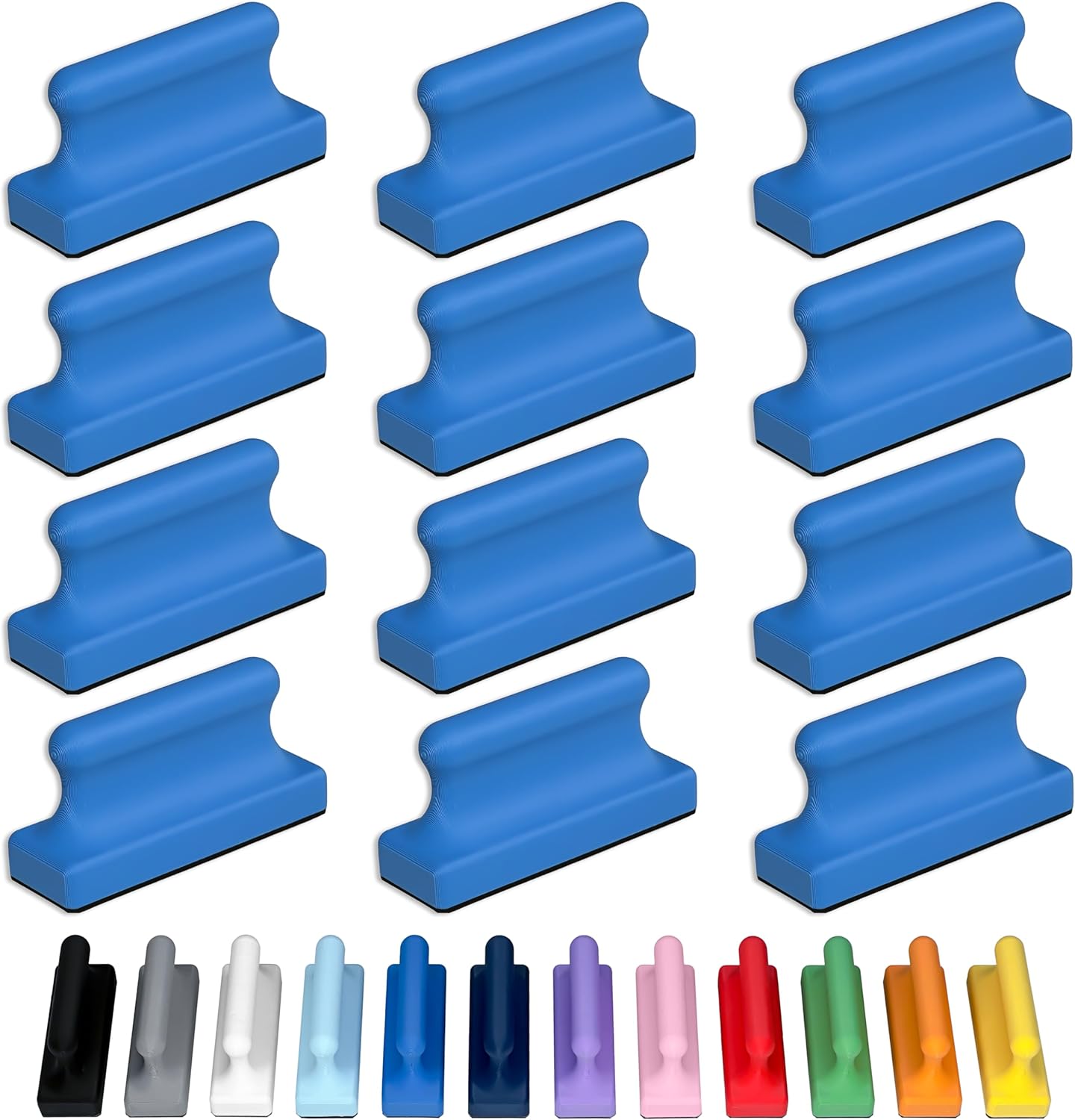 Mega Magnets - Neodymium - Heavy Duty, Colorful, Ergonomic, Ideal for Crafting, Quilting, and as Magnetic Knife Holders (4, Periwinkle Purple Pawn)