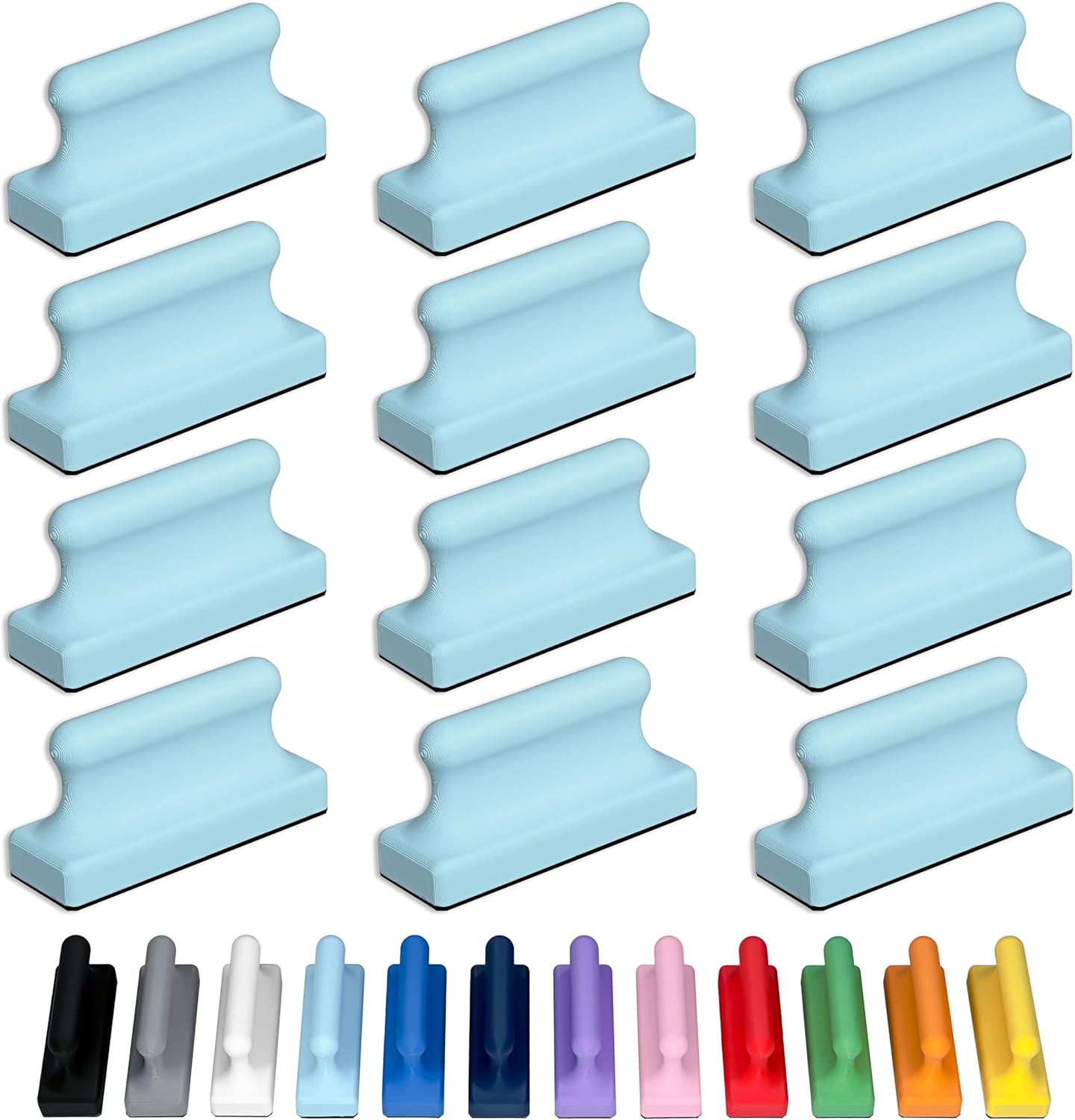 Mega Magnets - Neodymium - Heavy Duty, Colorful, Ergonomic, Ideal for Crafting, Quilting, and as Magnetic Knife Holders (4, Periwinkle Purple Pawn)