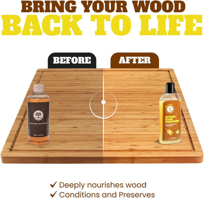 John Taylor Food Grade Mineral Oil Cutting Board Oil Wood Conditioner -12oz