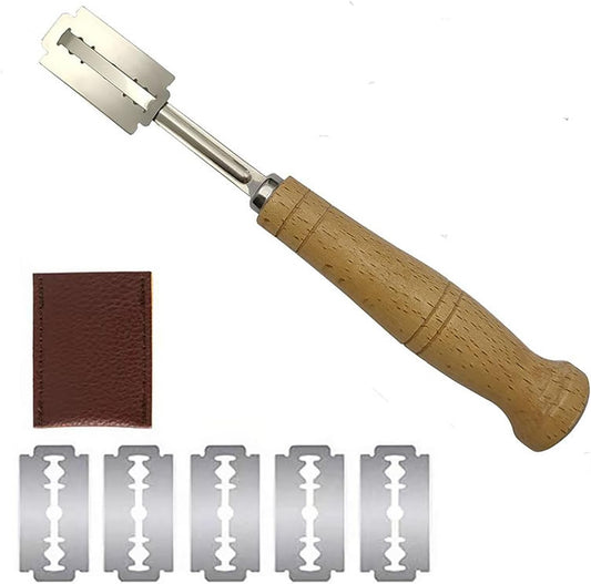 Bread Lines Cutter with 5 Blades, 7.4 Inch Stainless Steel Patters Cutting for Bread and Cake (1)