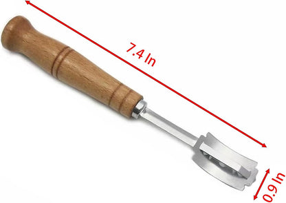 Bread Lines Cutter with 5 Blades, 7.4 Inch Stainless Steel Patters Cutting for Bread and Cake (1)