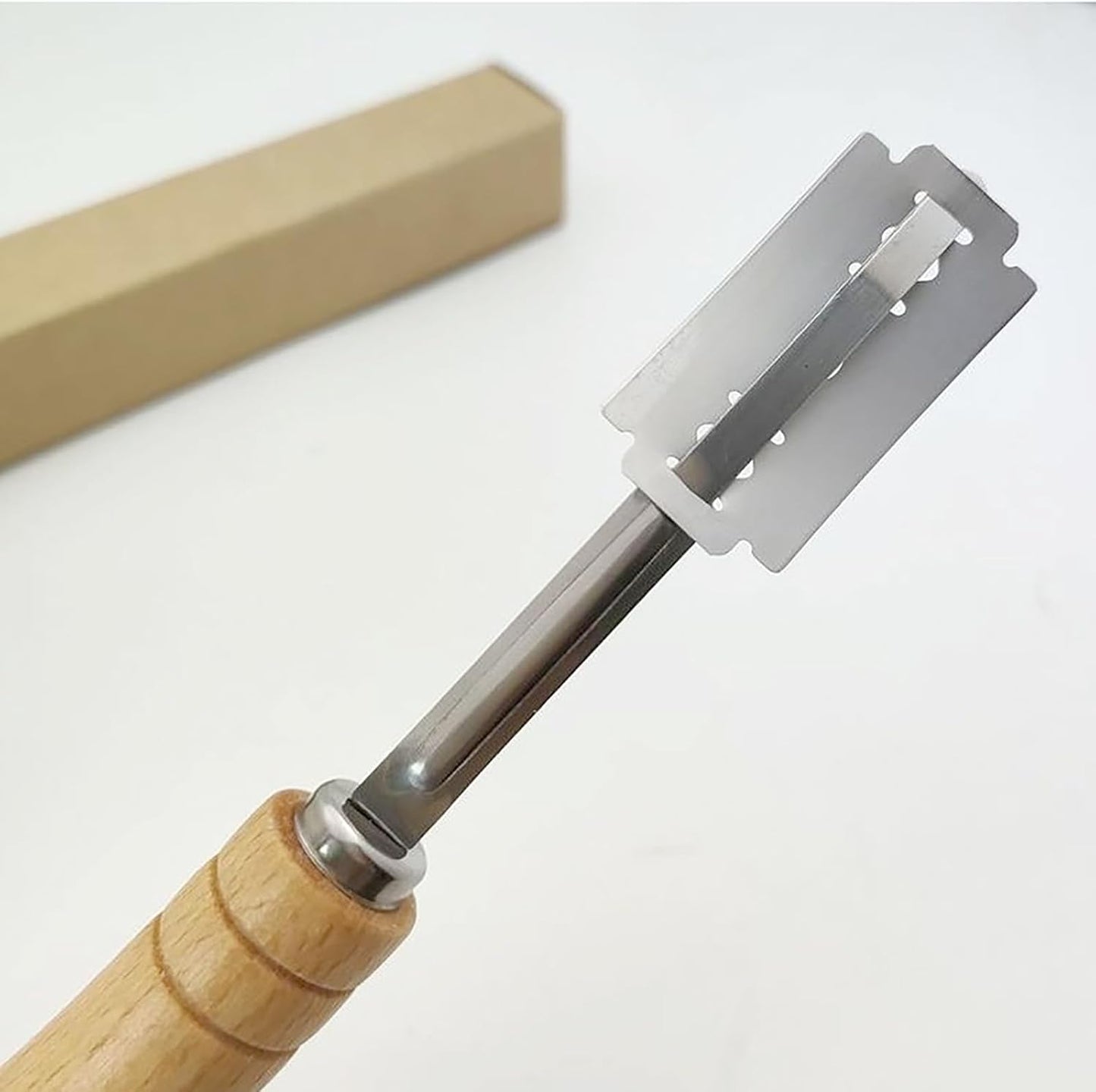 Bread Lines Cutter with 5 Blades, 7.4 Inch Stainless Steel Patters Cutting for Bread and Cake (1)