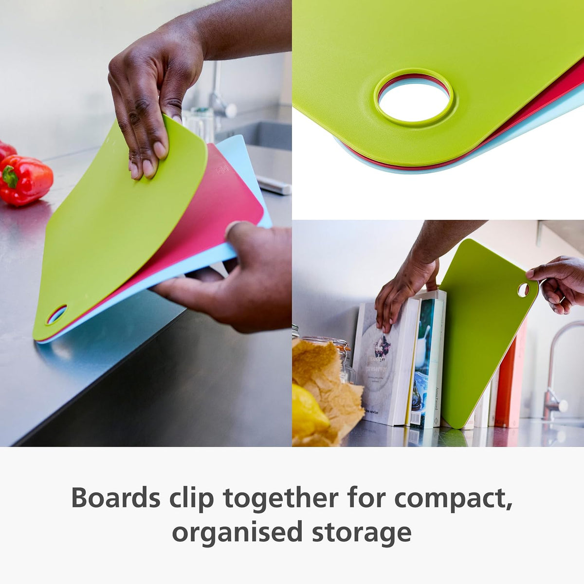 Pop Flexible Cutting Board Chopping Mats, 3-Piece Set