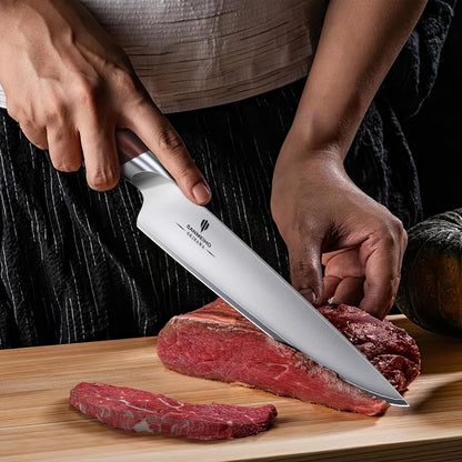 Chef Knife 8 Inch, High Carbon Japanese 10Cr15Mov Stainless Steel Kitchen Professional Cooking Knife, Ultra Sharp Japanese Knife with Ergonomic Pakkawood Handle
