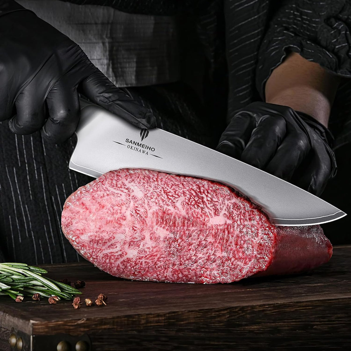 Chef Knife 8 Inch, High Carbon Japanese 10Cr15Mov Stainless Steel Kitchen Professional Cooking Knife, Ultra Sharp Japanese Knife with Ergonomic Pakkawood Handle