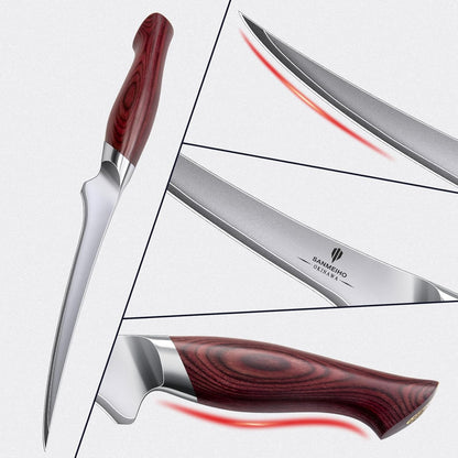 Chef Knife 8 Inch, High Carbon Japanese 10Cr15Mov Stainless Steel Kitchen Professional Cooking Knife, Ultra Sharp Japanese Knife with Ergonomic Pakkawood Handle