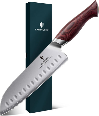 Chef Knife 8 Inch, High Carbon Japanese 10Cr15Mov Stainless Steel Kitchen Professional Cooking Knife, Ultra Sharp Japanese Knife with Ergonomic Pakkawood Handle