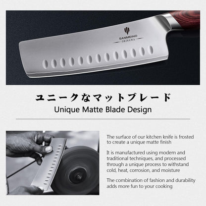 Chef Knife 8 Inch, High Carbon Japanese 10Cr15Mov Stainless Steel Kitchen Professional Cooking Knife, Ultra Sharp Japanese Knife with Ergonomic Pakkawood Handle