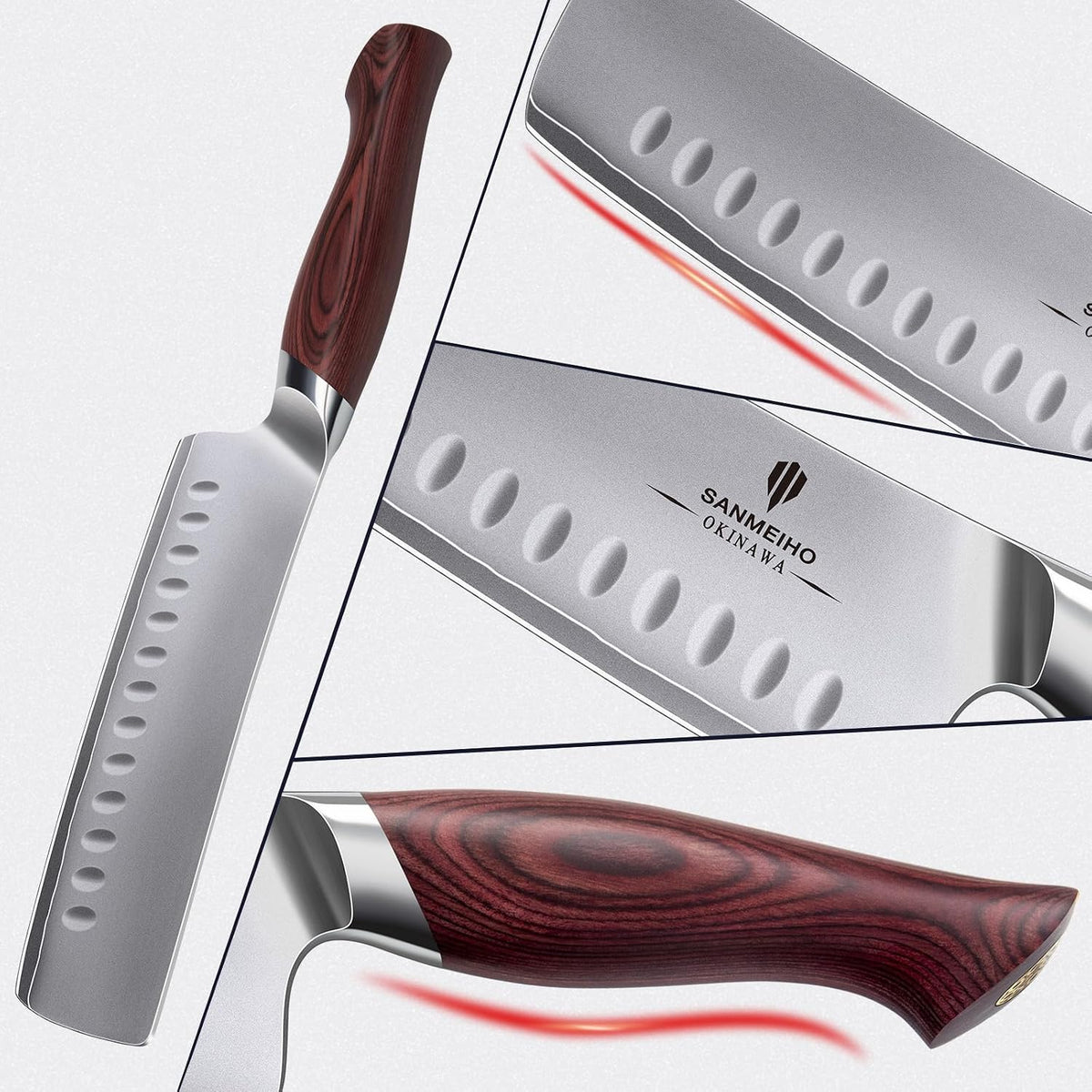 Chef Knife 8 Inch, High Carbon Japanese 10Cr15Mov Stainless Steel Kitchen Professional Cooking Knife, Ultra Sharp Japanese Knife with Ergonomic Pakkawood Handle