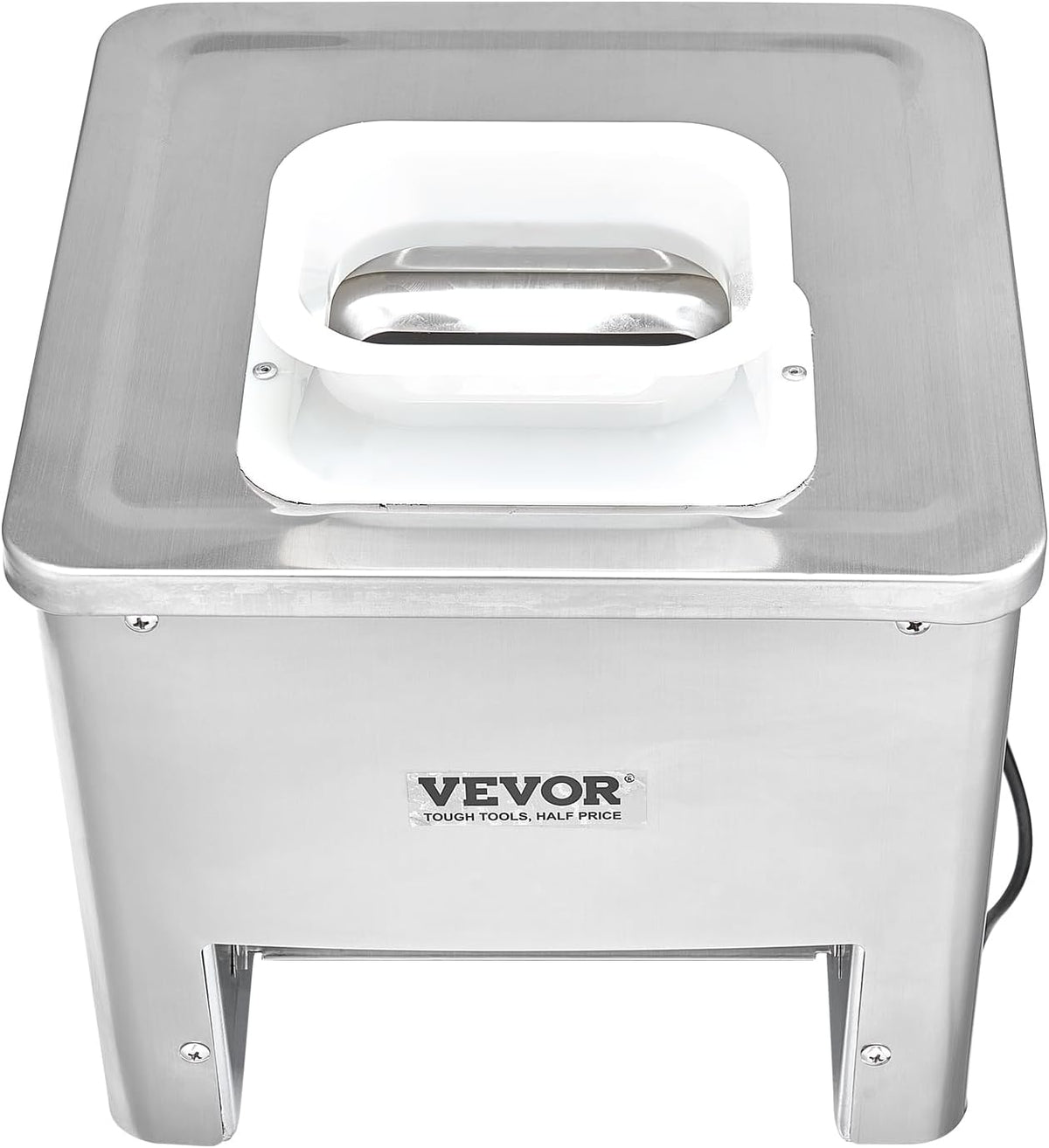 850W Meat Slicer, Commercial Meat Cutting Machine, Stainless Steel, 5 mm Thickness, Detachable Blades, Electric Food Slicer for Home Kitchen Restaurant Supermarket