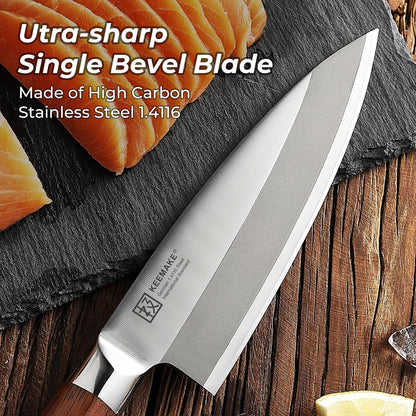 Deba Knife 6.5 inches, Chef Knife Single Bevel
