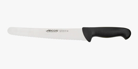 Pastry Knife/Cake Knife 10 Inches Nitrum Stainless Steel and 250 mm blade. Cut, section, and slice bases for cakes Ergonomic Polypropylene Handle. Series 2900. Color Black