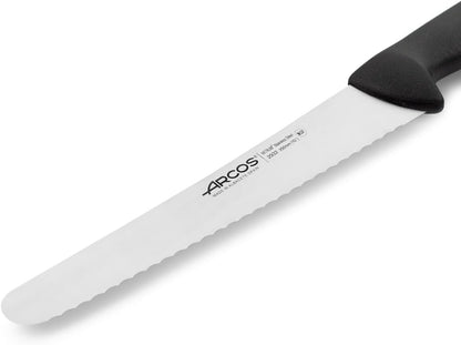 Pastry Knife/Cake Knife 10 Inches Nitrum Stainless Steel and 250 mm blade. Cut, section, and slice bases for cakes Ergonomic Polypropylene Handle. Series 2900. Color Black