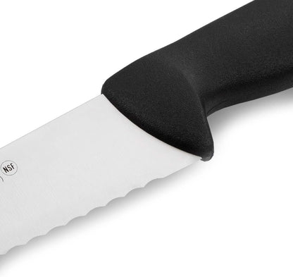 Pastry Knife/Cake Knife 10 Inches Nitrum Stainless Steel and 250 mm blade. Cut, section, and slice bases for cakes Ergonomic Polypropylene Handle. Series 2900. Color Black