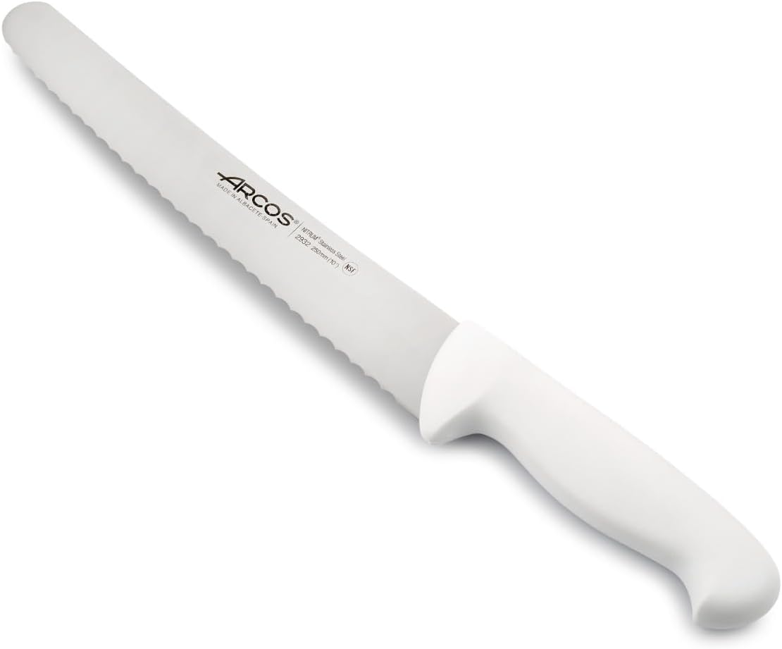 Pastry Knife/Cake Knife 10 Inches Nitrum Stainless Steel and 250 mm blade. Cut, section, and slice bases for cakes Ergonomic Polypropylene Handle. Series 2900. Color Black